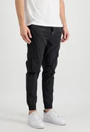 Spodnie męskie - Spodnie Alpha Industries Nylon Cargo Jogger black - miniaturka - grafika 1