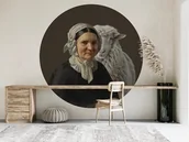 Tapety - Mural DOTS Pasterka- okrągła dekoracja ścienna - miniaturka - grafika 1