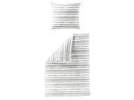 Pościel - Bierbaum Pościel renforcé z bawełny (Szary/ biały prążkowany, 155 X 220 CM) - miniaturka - grafika 1