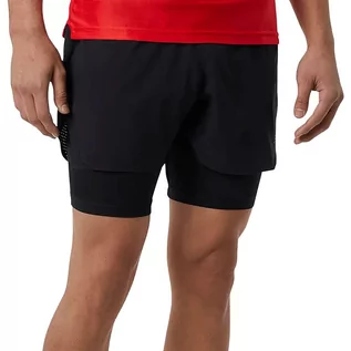 Spodnie sportowe męskie - Spodenki New Balance MS23282BK - czarne - grafika 1