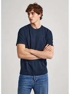 Pepe Jeans Koszulka "Connor" w kolorze granatowym - Koszulki męskie - miniaturka - grafika 1
