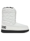Śniegowce damskie - LOVE MOSCHINO Śniegowce JA24202G1NISE10A Biały - miniaturka - grafika 1