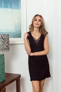 Eldar Nancy Koszulka Nocna First Lady Czarna Xl - Bielizna nocna - miniaturka - grafika 1
