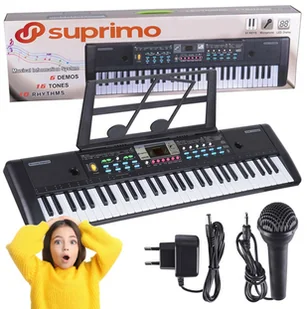 SUPRIMO 605 UFB KEYBOARD organy z mikrofonem dla d - Instrumenty muzyczne dla dzieci - miniaturka - grafika 1