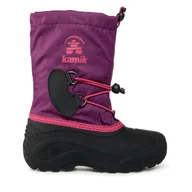 Buty dla dziewczynek - Śniegowce Kamik Southpole4 NK4727 Fioletowy - miniaturka - grafika 1