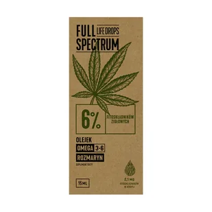 Full Spectrum Olejek Konopny CBD + CBDa 6% 15 ml 15 ml - Układ nerwowy - miniaturka - grafika 1