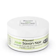 Mydła - Nacomi Aloe Savon Noir aloesowe czarne mydło z sokiem z aloesu 125g - miniaturka - grafika 1