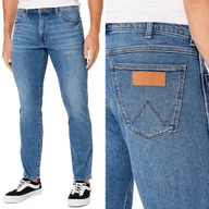 Spodnie męskie - Wrangler LARSTON SLIM TAPERED New Favorite ZWĘŻANE BLUE DżINS W33 L36 - miniaturka - grafika 1
