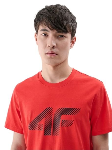 Koszulka Męska 4f Gładka Tshirt Bawełna Czerwona Prezent 2257 62s R. Xxl