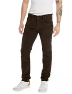 Spodnie męskie - Replay spodnie męskie anbass, 726 Dark Brown, 32W / 30L - miniaturka - grafika 1