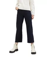 Spodnie damskie - TOM TAILOR Damskie spodnie jeansowe z szeroką nogawką, 10138-Rinsed Blue Denim, 36W / 28L - miniaturka - grafika 1