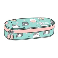 Piórniki - St. Right Piórnik Szkolny Saszetka Usztywniona Z Wewnętrzną Klapką Etui Na Przybory Szkolne Charming Cats - miniaturka - grafika 1