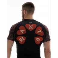 Kimona, stroje i obuwie - MANTO Rashguard Krótki Rękaw Tuff Luv Black - miniaturka - grafika 1