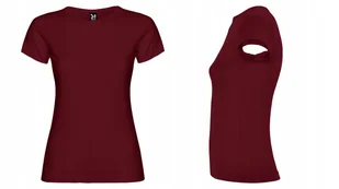 T-shirt Koszulka Damska MIĘKKA BAWEŁNA Roly JAMAICA 6627 BORDOWY Garnet L - Koszulki i topy damskie - miniaturka - grafika 1