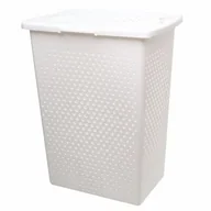 Kosze na bieliznę - Kosz na pranie Malva Slim 37 l biały - miniaturka - grafika 1