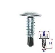 Narzędzia samochodowe - WKRĘT SAMOWIERCĄCY CYNK 4.2X16 ROMIX COMPANY C60159 - miniaturka - grafika 1