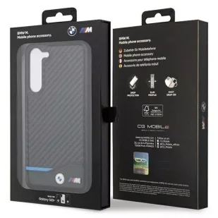 Etui BMW do Samsung Galaxy S23+ Plus Leather Carbon czarny - Etui i futerały do telefonów - miniaturka - grafika 8