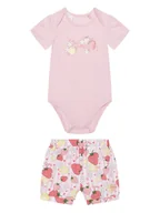 Spodenki damskie - Guess Komplet body i szorty S6GG05 K6YW4 Różowy Regular Fit - miniaturka - grafika 1