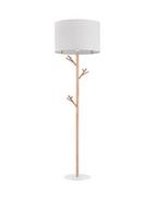 Lampy stojące - Lampa podłogowa Albero Linen, stojąca, do czytania, boho, drewniana - miniaturka - grafika 1