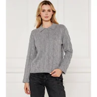 Swetry damskie - Tommy Hilfiger Wełniany sweter Loose fit - miniaturka - grafika 1