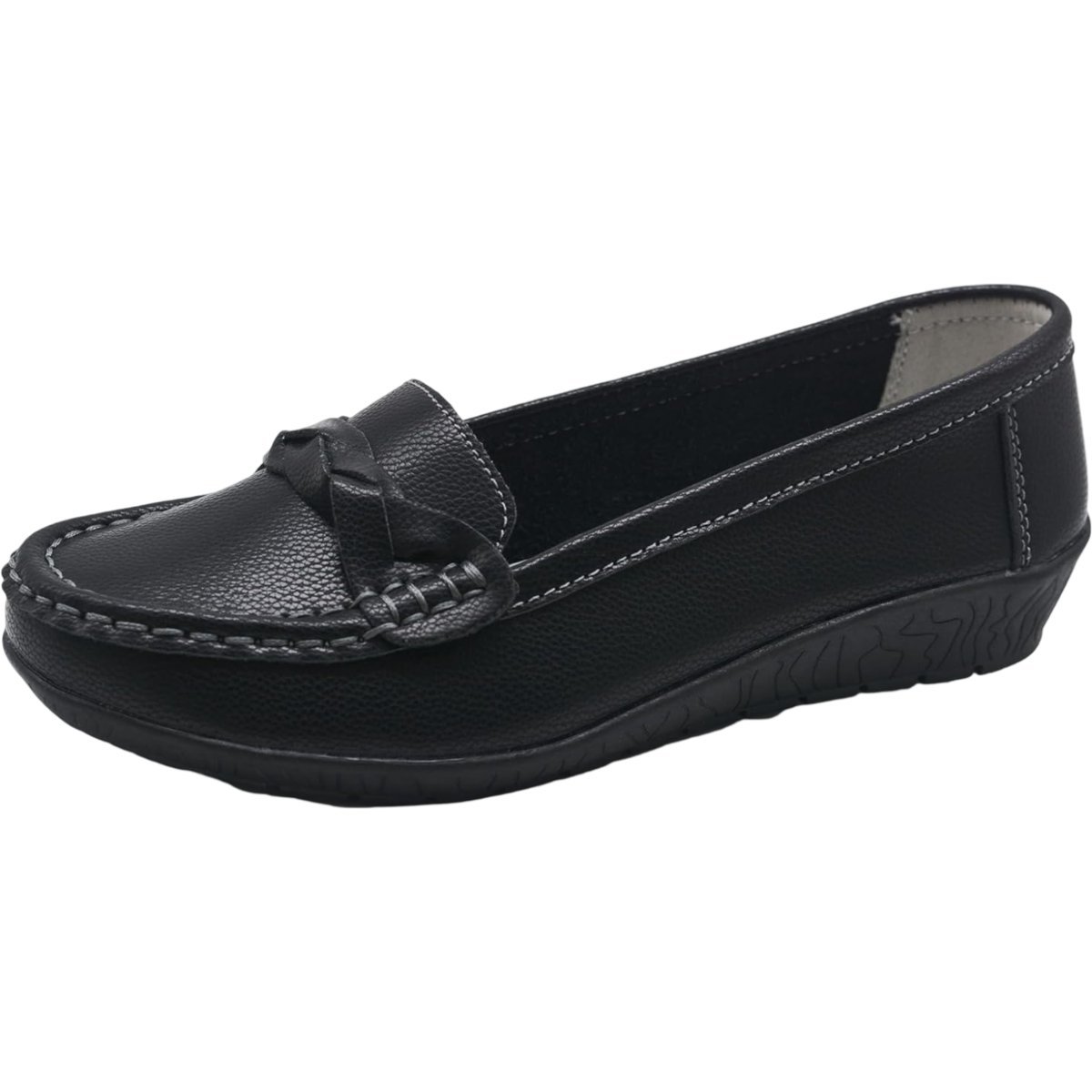 Damskie Półbuty Mokasyny Wsuwane Eleganckie Wygodne Casual Czarne 41 EU