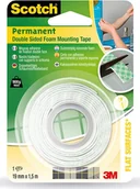Folie i taśmy malarskie - Scotch Taśma dwustronna piankowa montażowa 19mm x 1.5m - miniaturka - grafika 1