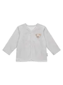 Bluzy i sweterki niemowlęce - Steiff Kardigan w kolorze szaro-białym - miniaturka - grafika 1