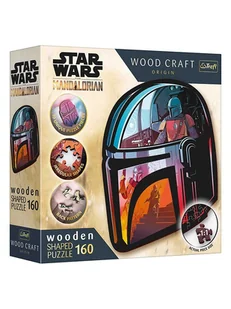 Trefl 160-częściowe drewniane puzzle "Star Wars Mandalorian" - 10+ - Puzzle - miniaturka - grafika 1