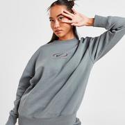 Bluzy damskie - NIKE BLUZA NSW PHNX FLC OS CREW PRNT SW - Nike - miniaturka - grafika 1