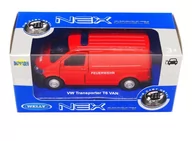 Samochody i pojazdy dla dzieci - Welly 1:34 Volkswagen T6 VAN FEUERWEHR czerwony - miniaturka - grafika 1