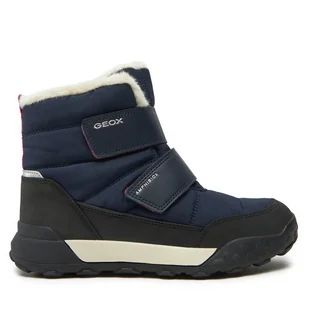 Śniegowce Geox J Trekkyup Girl B Ab J46M7B 0FU50 C4002 D Granatowy - Buty dla dziewczynek - miniaturka - grafika 1