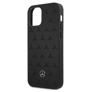 Mercedes MEHCP12LPSQBK iPhone 12 Pro Max 6,7" czarny/black hardcase Leather Stars Pattern - Etui i futerały do telefonów - miniaturka - grafika 6
