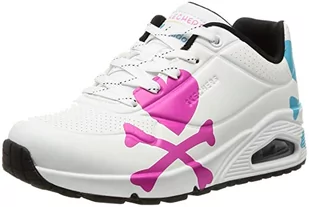Skechers Damskie trampki UNO, białe, 7 UK - Trampki damskie - miniaturka - grafika 1