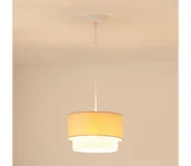 Lampy sufitowe - Brilagi - Żyrandol na lince ARIZONA BOHO 1xE27/15W/230V śr. 25 cm beżowy/biały - miniaturka - grafika 1