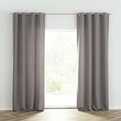 Zasłony - Dekoria pl pl Zasłona BASIC na kółkach 140x280cm szary melanż 1 szt. 140 cm x 280 cm 249-001 - miniaturka - grafika 1