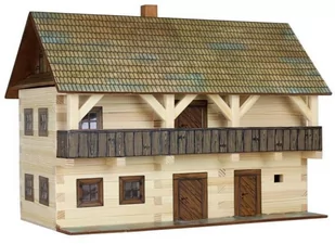 Walachia Drewniany zestaw do sklejania W-5 Dom piętrowy z tarasem - Klocki - miniaturka - grafika 1