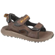 Sandały męskie - Sandały Columbia Konos Hiker 3-Strap Sandal 2121571231 brązowe - miniaturka - grafika 1