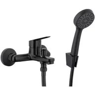 Baterie wannowe i prysznicowe - KFA Bateria wannowa natynkowa ARMATURA Sparc 5414-510-81 Czarny - miniaturka - grafika 1