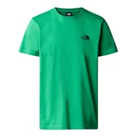 Koszulki sportowe męskie - Koszulka The North Face Simple Dome 0A87NGPO81 - zielona - miniaturka - grafika 1