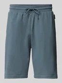 Spodenki męskie - Szorty z dzianiny dresowej o kroju regular fit z elastycznym pasem model ‘NALIS’ - miniaturka - grafika 1