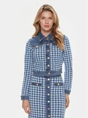 Kurtki damskie - Guess Kurtka jeansowa Tweed W4RN55 D59L1 Niebieski Regular Fit - miniaturka - grafika 1