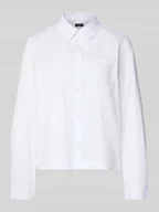 Bluzki damskie - Bluzka koszulowa o kroju regular fit z kieszenią na piersi model ‘Bella’ - miniaturka - grafika 1