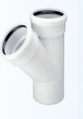 Odwodnienia, kanały i akcesoria - Magnaplast Trójniki 45° kanalizacji wewnętrznej dBEA 110/50mm 16030 - miniaturka - grafika 1