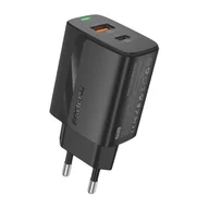 Ładowarki do telefonów - Ładowarka sieciowa Foneng EU66 A+C 2 (PD20W) black - miniaturka - grafika 1