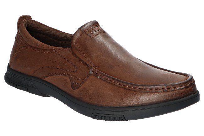 AMERICAN CLUB CY77 ELEGANCKIE SOLIDNE MODNE PÓŁBUTY WSUWANE CASUAL BUTY MĘSKIE SKÓRZANE CO 42