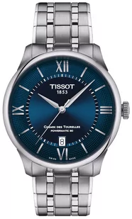 Zegarek Zegarek Tissot T139.807.11.048.00 CHEMIN DES TOURELESS POWERMATIC 80 39 MM - Zegarki męskie - miniaturka - grafika 1