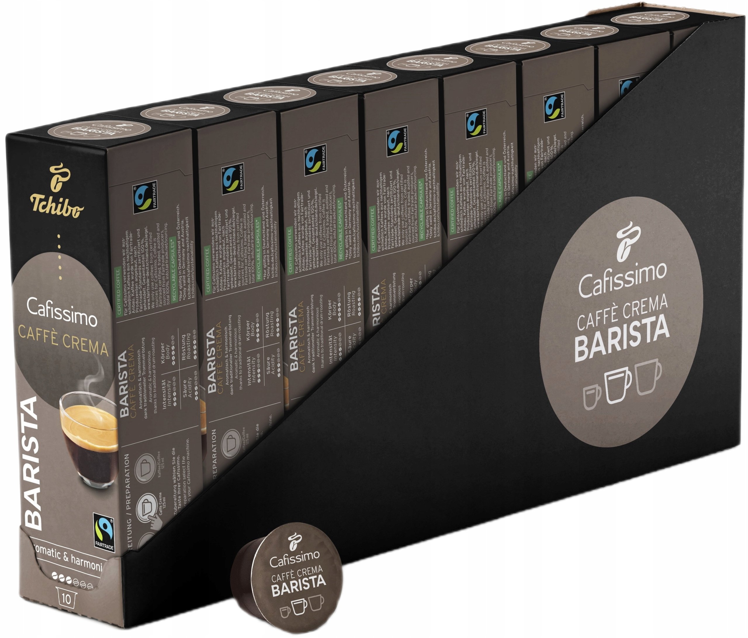 80 kapsułki Tchibo Cafissimo Barista Caffe Crema