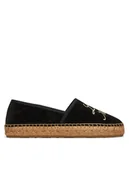 Espadryle damskie - LOVE MOSCHINO Espadryle JA10272G0MIG0000 Czarny - miniaturka - grafika 1