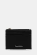 Portfele - Calvin Klein portfel skórzany męski kolor czarny LV04D1044G - miniaturka - grafika 1