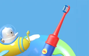 Szczoteczka soniczna do zębów dla dzieci z aplikacją oraz zestawem końcówek Bitvae BVK7S (niebieska) - Szczoteczki do zębów dla dzieci - miniaturka - grafika 7